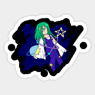 Space girl Sticker